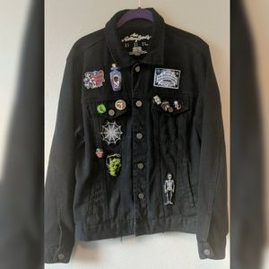 forever21 emo punk homemade jacket